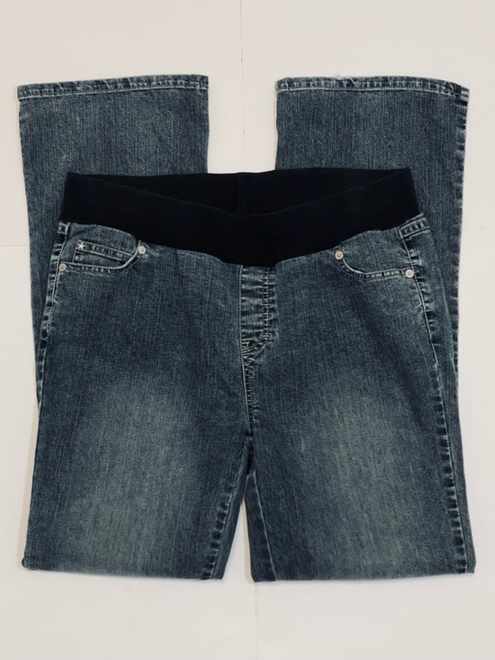 Oh Baby by Motherhood Denim - Oh Baby By Motherhood Comfort Waist Blue Denim Maternity Boot Cut Jeans Size M